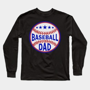 Baseball Dad Player Son Fathers Day Husband Daddy Grandpa Long Sleeve T-Shirt